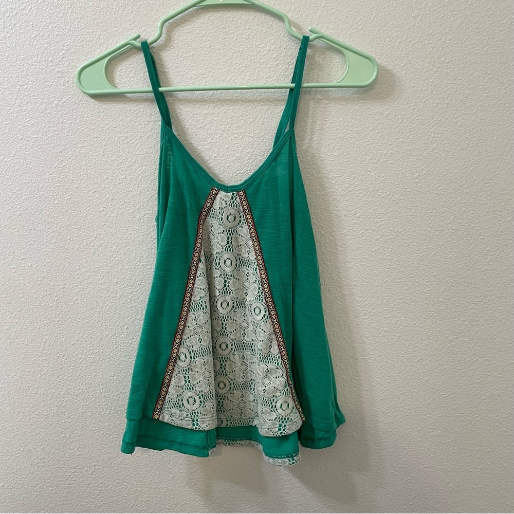 Wet seal tank top teal medium